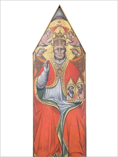 Pope Urban V, blessing, c. 1375 (tempera on panel)