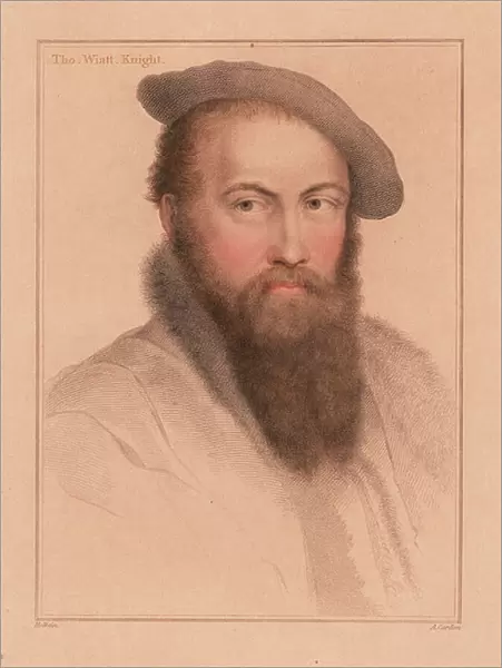 Sir Thomas Wyatt, English ambassador and poet. 1812 (engraving)