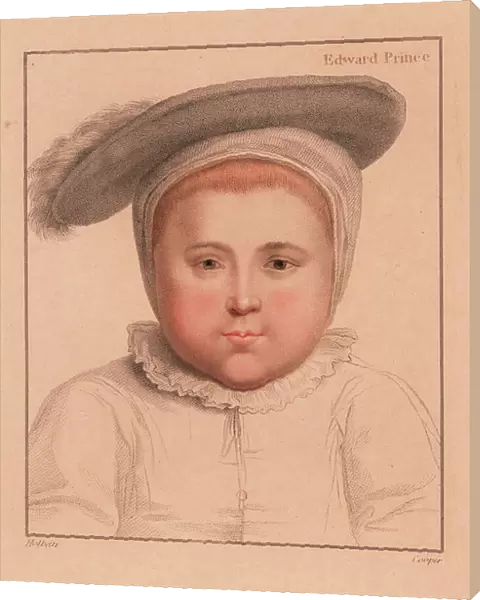 Prince Edward, aged 1, later King Edward VI of England. 1812 (engraving)