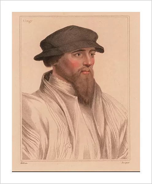 Sir John Gage, English courtier and politician, 1479-1556. 1812 (engraving)