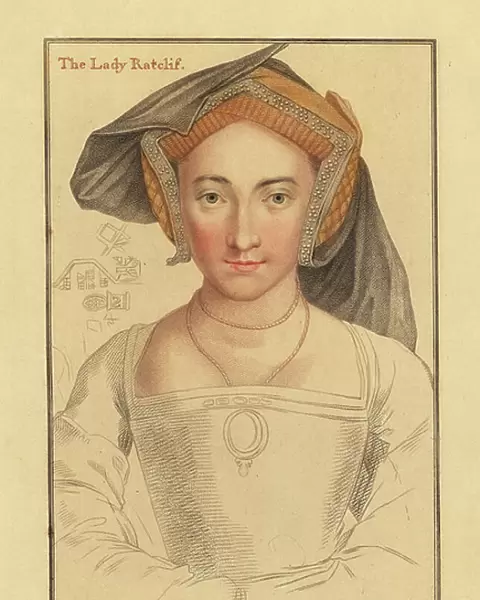 Mary Radcliffe, wife of Robert, 1st Earl of Sussex. 1812 (engraving)