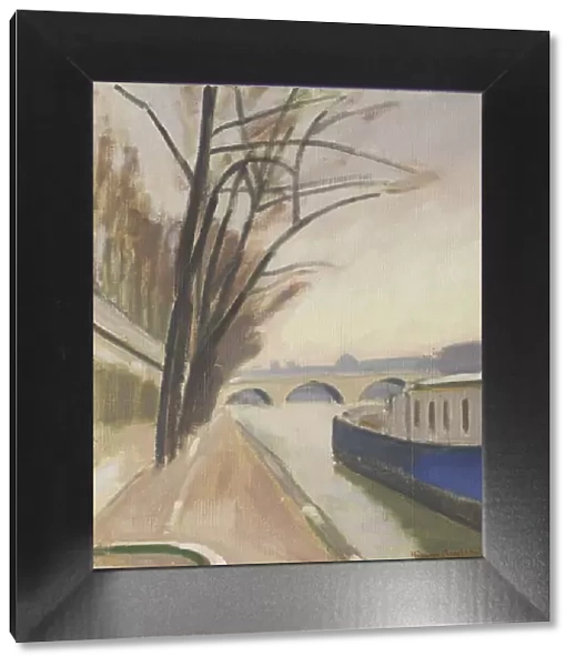 Paris, banks of the Seine, c. 1920-30 (oil on canvas)