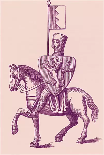 Simon de Montfort, 6th Earl of Leicester, illustration from A Short History of the English People, Vol. II by John Robert Green