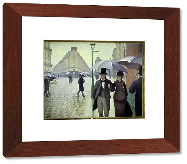 A street in Paris in rainy weather in 1877, 1877 (oil on canvas)