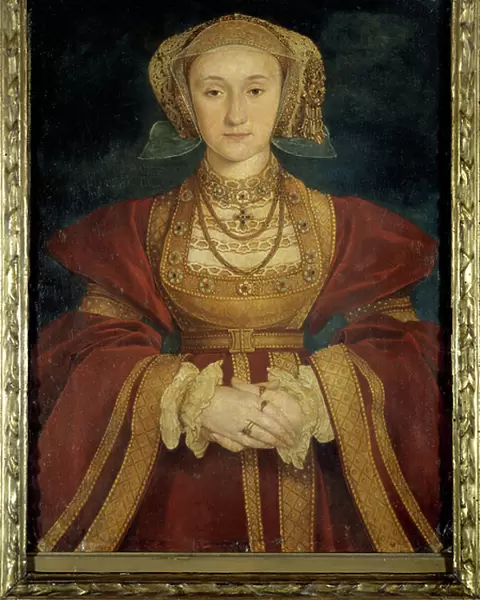 Portrait of Anne de Cleves, 1539 (vellum glued on canvas)
