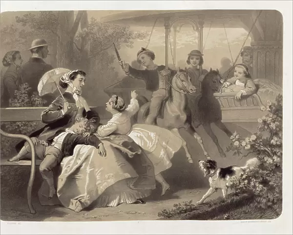The Merry-Go-Round at Saint-Cloud (litho)