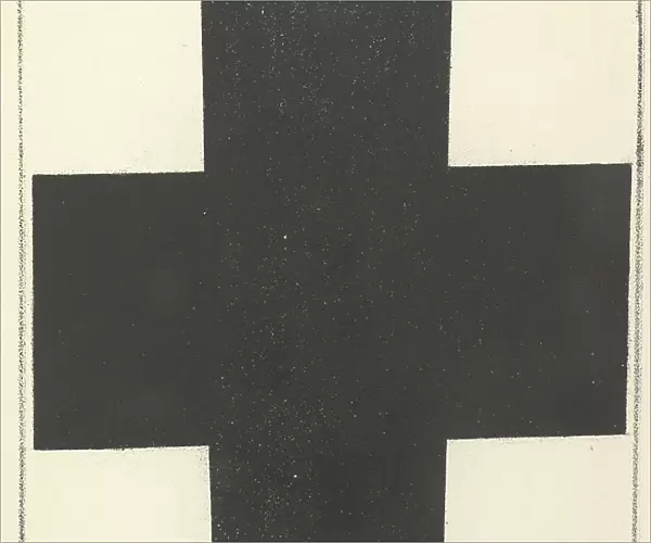 Black Cross from 'Suprematism: 34 Drawings', 1920 (litho)