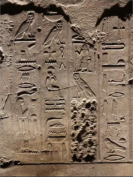 Hieroglyphs. Luxor Temple (relief)