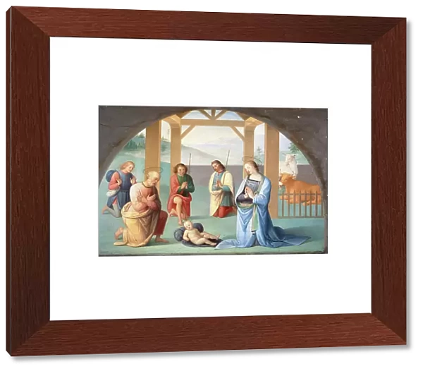 Adoration Of The Infant Christ (After Perugino), c.1844-1933 (oil on canvas)