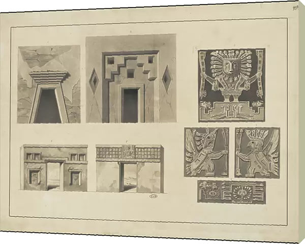 A collection of Waldeck's original artwork of Mesoamerica, Box 6 of 22, 1831 (print)