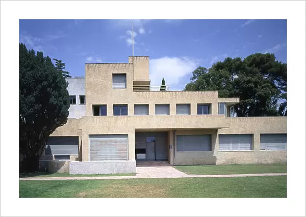 Villa Noailles in Hyeres (Var). Architect Rob Mallet Stevens (1886-1945), construction 1931-1933. A couple of young wealthy aristocrats receive as a wedding gift a property located in Hyeres