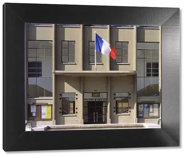 Hotel de Ville de Boulogne Billancourt (Hauts de Seine). Architect Tony Garnier (1869-1948), 1931-1934. Built of weapon concrete, the building is seen as an exemplary town hall for the 20th century
