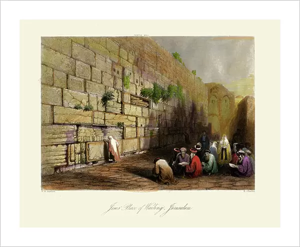 Holy Land- Jews Place of Wailing, Jerusalem -Bible