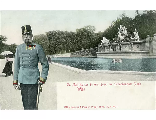 Kaiser Franz Joseph in Schonbrunn Palace Park
