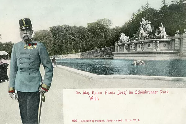 Kaiser Franz Joseph in Schonbrunn Palace Park