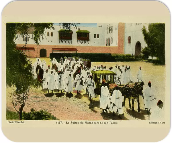Sultan of Morocco outside his Palace, Rabat