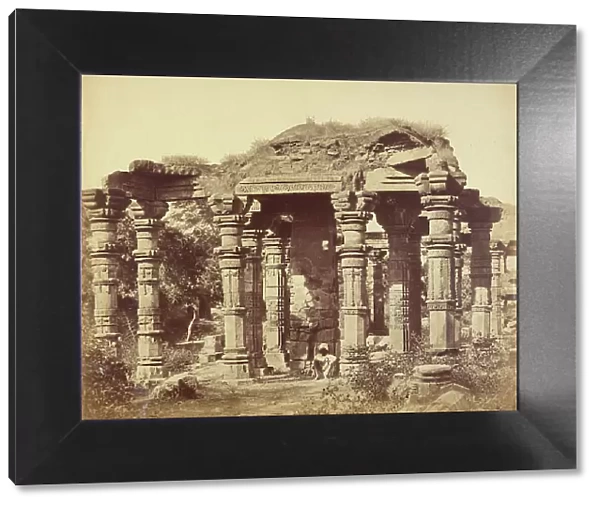 The Hindoo Temple near Kootub, Delhi, 1858-60 (albumen silver print)