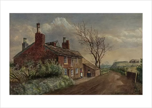 Pitses Looking Towards Alt - Showing the Birthplace of James Butterworth, 1876 (watercolour on paper)