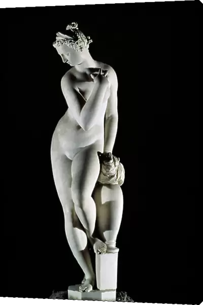 Venus Wiping Herself Marble Sculpture by Giambologna (Giovanni da Bologna or Jean de Bologna or Boulogne, 1529-1608), Museo del Bargello, Florence