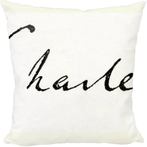 Signature of Charles Robert Darwin, from Meyers Lexicon, pub. 1924 (print)