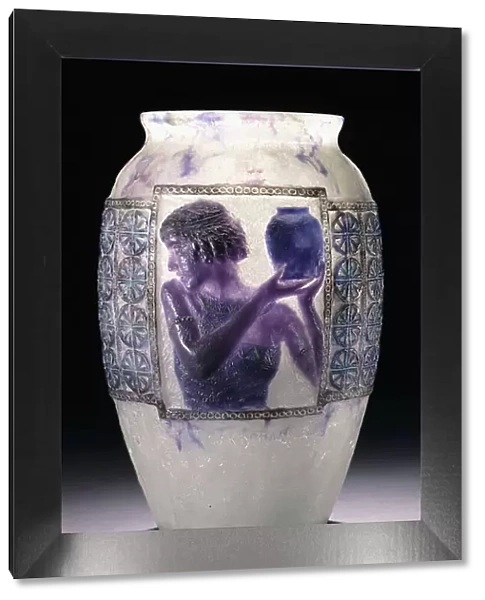 Libation, a pate-de-verre vase, c.1924 (glass)