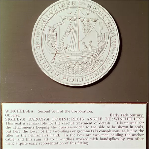 Second seal of the Corporation of Winchelsea, 14th century