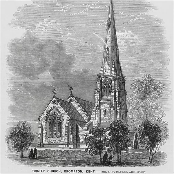 Trinity Church, Brompton, Kent (engraving)