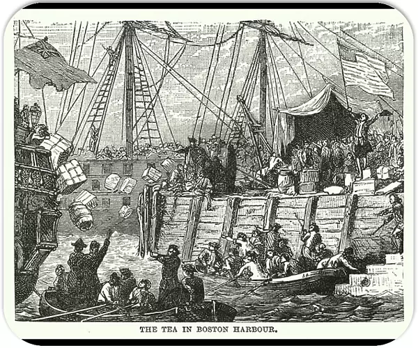 The Tea in Boston Harbour (engraving)