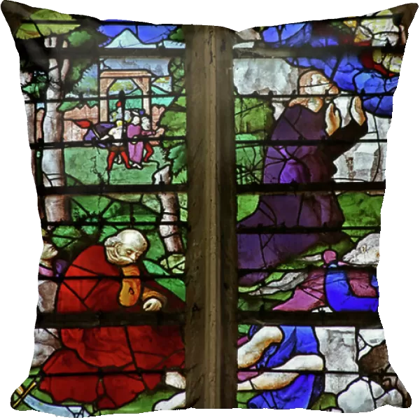 Window w3 depicting the Agony in Gethsemene (stained glass)