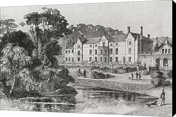 Sandringham House, Sandringham, Norfolk, England in 1862. From Edward VII His Life and Times, published 1910