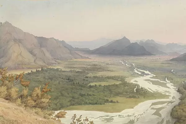 Between San Felipe de Aconcagua and Quillota, Chile, Jany 16th 1851, 1851 (watercolour)