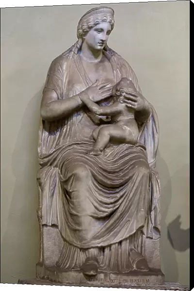 Statue of Goddess Breastfeeding a baby