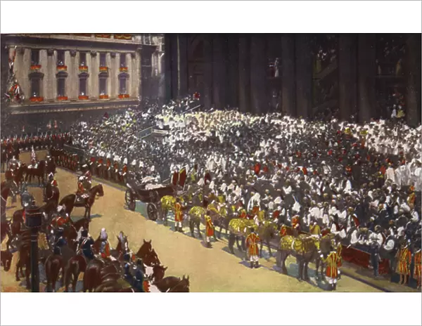 The Diamond Jubilee, Thanksgiving Service at St Paul's (coloured photo)