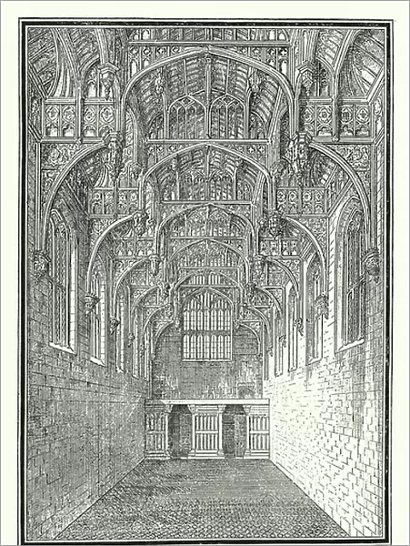 The Great Hall, from the Dais (engraving)
