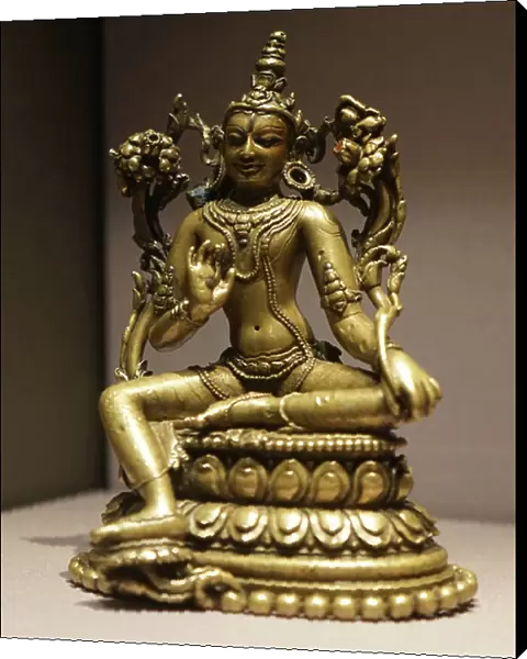 Bronze seated figures of Avalokiteshvara, 12th century