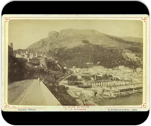 Principaut of Monaco, Prince's Palace and Condamine, 1885