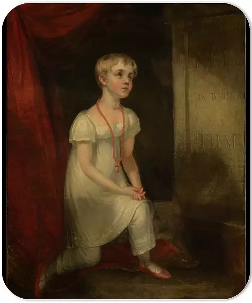Horatia Nelson kneeling before her father's tomb, c.1807 (oil on canvas)