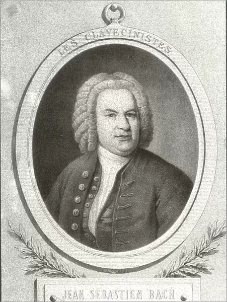 Portrait of Johann Sebastian Bach (litho)