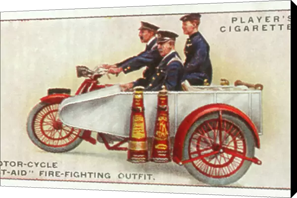 Fire-Fighting Appliances: Motor-Cycle 'First-Aid' Fire-Fighting Outfit (colour litho)