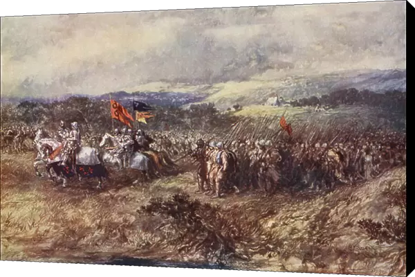 The Return of Ivan the Terrible to Moscow after the Conquest of Kazan (colour litho)