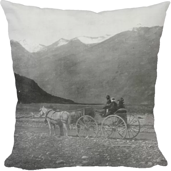 New Zealand, 1890s: The Rees Valley (b / w photo)