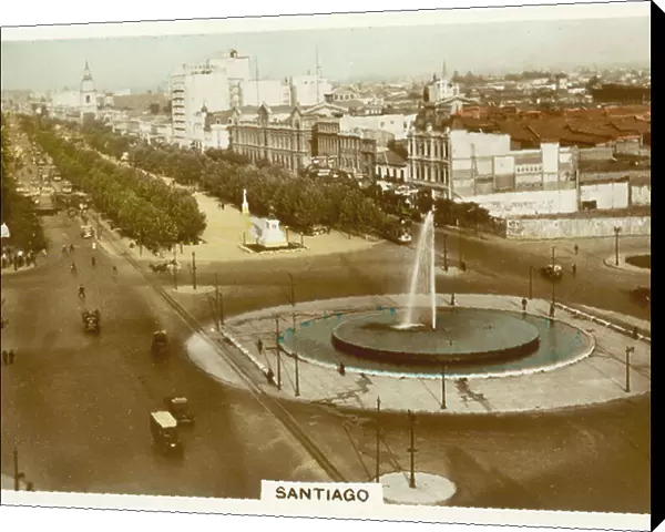 Real Photographs, c.1939: Santiago (coloured photo)