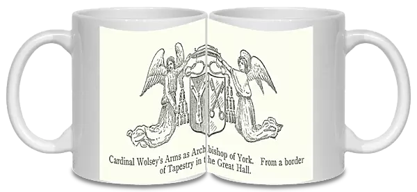 Cardinal Wolsey's Arms as Archbishop of York (engraving)