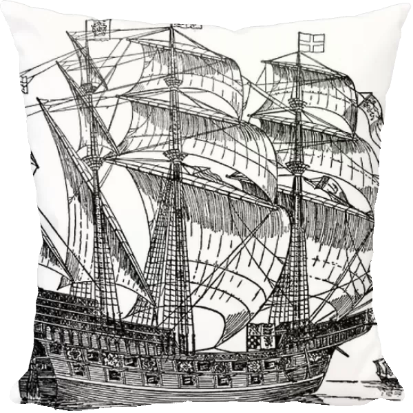 A 16th Century Tudor naval ship or Carrack