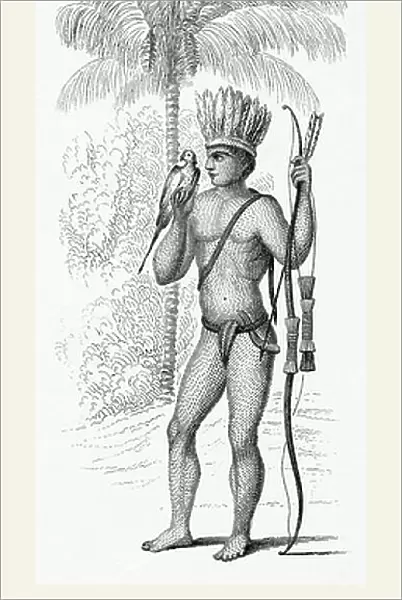 A member of the Arawak tribe of Dutch Guyana; south America in the 19th century