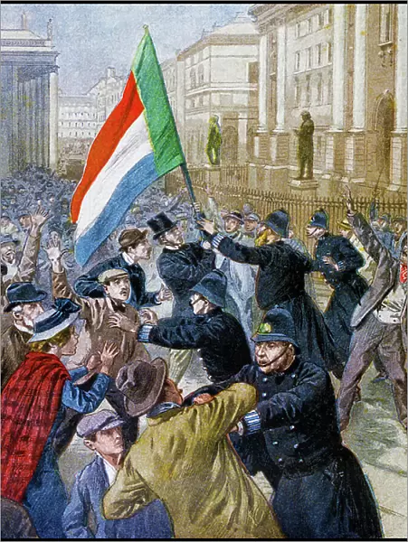 A demonstration in Dublin, 1899