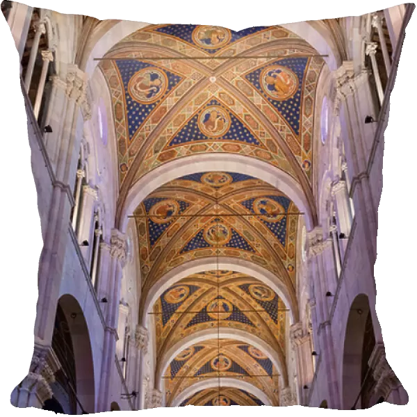 St. Martin's cathedral. Ceiling of the nave. Lucca, Italy. 9th-12th century
