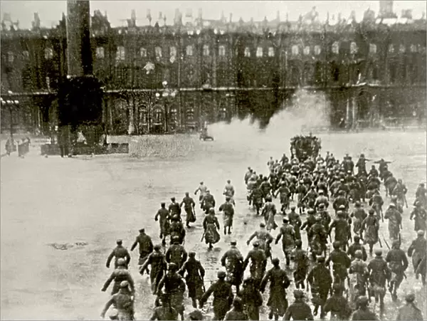 Storming the Winter Palace in Petrograd on 25th October, 1917, , 1927 (film still)