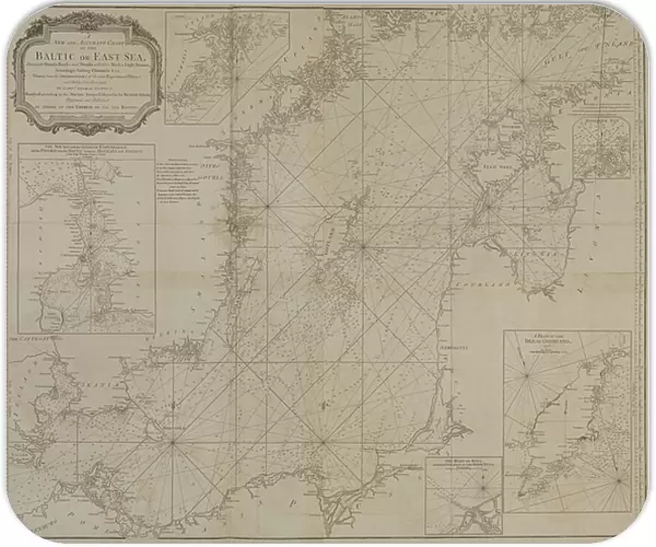 A new and accurate chart of the Baltic or East Sea showing the islands, rocks and shoals with their marks, light-houses, soundings and sailing channels, 1779 (print)