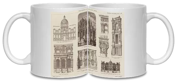 French Architecture of the 16th and 17th Centuries (engraving)